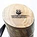 Norse Tradesman XL Viking Drinking Horn Mug - 100% Authentic Beer Horn Tankard With Hardwood Bottom and Ring Engravings | The Eternal, High Polish, approx. 30 oz