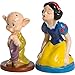 Vandor Disney Snow White and Dopey Sculpted Ceramic Salt and Pepper Set, 3.5 x 2 x 2 Inches