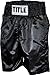 TITLE Classic Stock Boxing Trunks, Black, X-Large