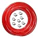 Red Gas Line Air Hose - 25ft Length CO2 Tubing Hose ID 5/16 inch OD 9/16 inch,Include 8 PCS Free Hose Clamps, Used for Draft Beer Home Brewing primary