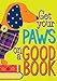 Eureka ''Get Your Paws on a Good Book'' Plaid Dog Themed School Poster Classroom Decoration, 13'' x 19''