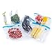 Sous Vide Bags Kit for Anova Cookers-15 Reusable BPA Free Food Vacuum Sealed Bags,1 Hand Pump, 2 Bag Sealing Clips and 2 Sous Vide Clips, Easy to Use, Practical for Food Storage & Cooking
