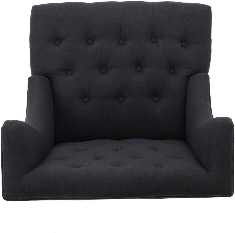 Christopher Knight Home Toddman High-Back Fabric Club Chair, Dark Charcoal: Kitchen & Dining