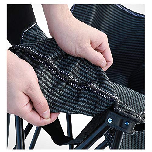 LIFUREN Außenhocker Angelstuhl Falten Tragbar Gepolsterter Hocker Multifunktion Licht Angelsitz (Farbe : Blau) – Bild 5
