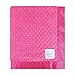 My Blankee Minky Dot/Back Satin Flat Satin Border Blanket, Raspberry, 30