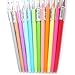 JX Win-751c Candy Colored Gel Ink Pen ,Diamonds Tip Fine Point Rollerball Pen,Pack of 12 Assorted Vibrant Colors