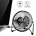 Mini Fan, Mumba 4-Inch High Velocity Desktop Fan, USB Powered, Super Mute, 180 Degree Free Angle Rotatable Laptop Fan, Small Mental Cooling Fan (Black)