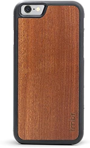 TMBR Shockproof Bumper Wood iPhone 6/6s PLUS (5.5") Case, Rosewood iPhone 6/6s Plus Slim Wooden Case (Rosewood)