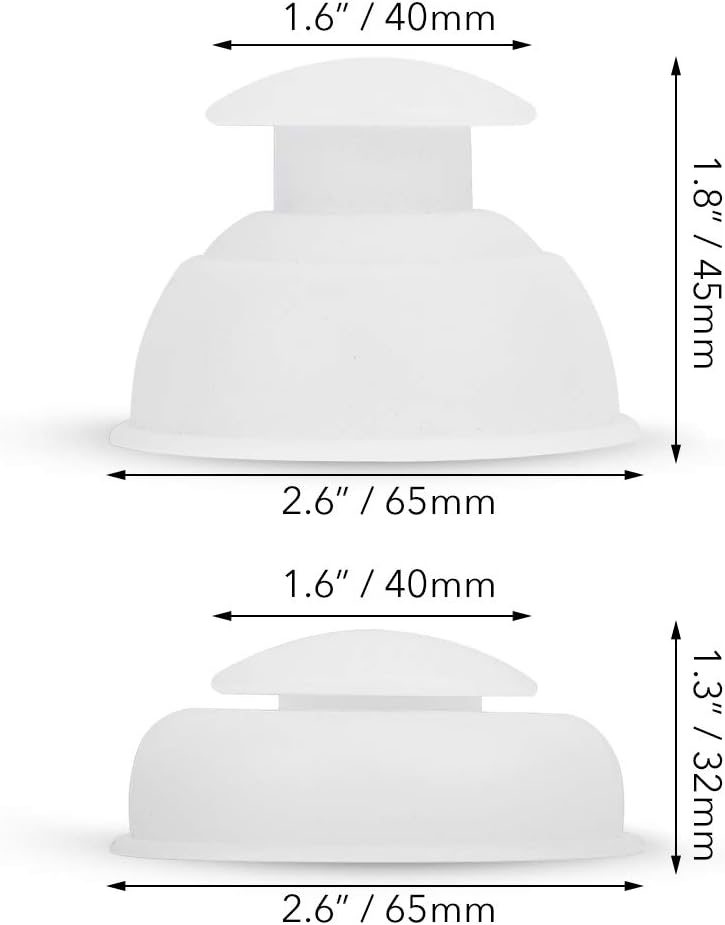 Silicone Cupping Therapy Sets Cups Massage,12pcs Professional Vacuum Cupping Anti Cellulite Suction Cup for Facial Body Massage,Deep Tissue,Myofascial Release,Pain Relief (White) - Image 3