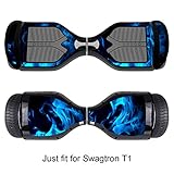 Sticker for Hover Board - Skin for Self-Balancing Electric Scooter - Decal for Self Balance Mobility Longboard - Smart Protective Cover Vinyl Case for 2 Wheel Scooter Board Fit for Swagtron T1