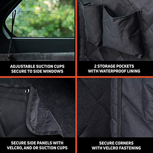 FOXXER Premium 4Layer, Non Slip Car Boot Liner for Dogs with Bumper