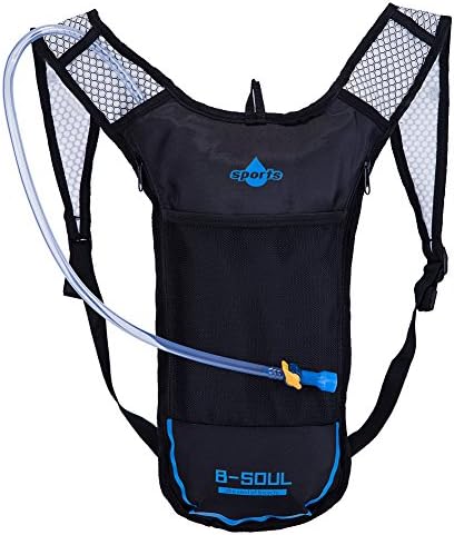 Hydration Backpack with 2 liter BPA-Free Water Bladder for Outdoor Sports of Running Hiking Camping Cycling Skiing for Adult Blue