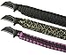 Outdoor Edge ParaClaw Black & Purple Small, PCK-90C, Paracord Survival Bracelet with 1.5 Inch Knife Blade, Black & Purple, Small Size
