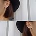 CZ Diamond Stud Earrings Sterling Silver Round Princess Cut Simulated Diamond Stud Earrings Women Square Stud Earrings Men Earrings,Simple Casual Cubic Zirconia Earrings,Sterling Silver Earrings Stud