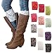 Gellwhu 3-12 Pack Women Lace Trim Boot Cuffs Toppers Leg Warmers (12 Pack)