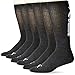 PUMA Socks Men's Logo Crew Socks, Black/White, Sock Size:10-13/Shoe Size: 6-12 (Pack of 6)