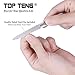 TOP TENG® Nail Clipper/Nipper for Thick or Ingrown Toenails + Fingernails - Surgical Grade Stainless Steel, Free Professional Double Sided Nail File Included
