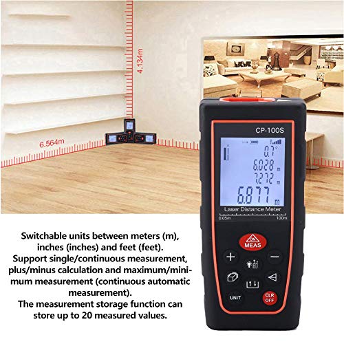 Distance Meter, Digital Rangefinder Distance Meter Range Finder Tape Distance Measure for You(100M) - Thumbnail 3