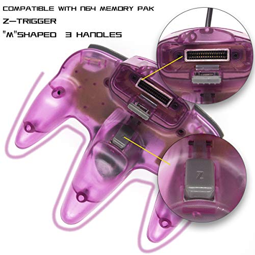 image for Mekela Wired Controller For Nintendo 64 N64 Console, Upgraded Joystick
