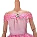 JiaUfmi 1pcs Fashion Dolls Dresses Wedding Trailing Skirt Dress Clothes Pink