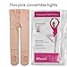 iMucci Ballet Dance Tights Girls - Velet Convertible Ballerina Dancing Leggings for Kids Adults Super Elasticity Performance Stockings Pink M