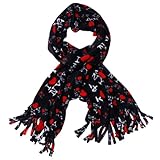 I Love NY Souvenir Soft Unisex Fashion Scarf Warm Winter Scarves with Fringe