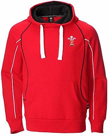 NEW MENS WOMENS WELSH WALES ZIP UP OFFICIAL WRU RUGBY WARM RED HOODIE TOP W-023