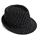 HDE Pinstripe Houndstooth Stingy Short Brim Fedora Gangster Cuban Style Hat Cap