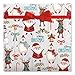Santa & Friends Jumbo Christmas Rolled Gift Wrap - 1 Giant Roll, 23 Inches Wide by 35 feet Long, Heavyweight, Tear-Resistant, Holiday Wrapping Paper
