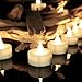 Youngerbaby 12pcs Warm White Flameless Led Tealights Candle with Remote Control Realistic Flicker Battery Operated Tea Light Candles for Wedding Party Christmas Garden Night Lights Table Centerpiece