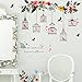 Witkey Birdcages Flowers Flying Birds Wall Stickers Birdhouse Decals Removable Art Wall Stickers Home décor PVC for Kid Room Bedroom Wallpaper