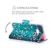 YOKIRIN Galaxy S8 Case, Classic Cherry Blossom Magnetic Style PU Leather Case Wallet Flip Stand Flap Closure Cover with ID&Credit Card Holder Shockproof Cover for Samsung Galaxy S8