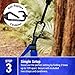 MsForce Double Camping Hammock Waterproof Lightweight Parachute 240T Portable Hammock, 2 Heavy-Duty 1500 lbs Capacity Carabiners, with 2 Ropes for Outdoor, Backpacking & Indoor 118