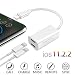Dual Lightning Adapter, ZOUTOG 2 in 1 Headphone Audio and Charge Adapter for iPhone 7/ 7 Plus / 8 / 8 Plus / X (White)