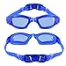 Swim Goggles, EveShine Unisex Clear Swimming Goggles - No Leaking, UV Protection, Anti-Fog Sport Racing Goggles for Adult Junior Youth Kids - Blue