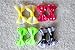yagopet 50pcs/25pairs New Puppy Dog Hair Clips Small Bowknot with Tiny Alligator Clips Pet Grooming Products Mix Colors Varies Patterns Pet Hair Bows Dog Accessories