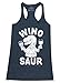 Shop4Ever® Wino Saur Women's Racerback Tank Top Funny Tank Tops X-Large Navy 0