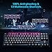 VicTsing Mechanical Gaming Keyboard, Wired Gaming keyboard with Blue Switch, 87 Keys Keyboard for Desktop Computer Attached Key Puller-Black