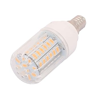 sourcingmap® AC110V 5W 56 x 5736E14 SMD LED Luz Lámpara de maíz blanco cálido de