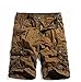 Keybur Cotton Twill Army Cargo Multi-Pocket Shorts Outdoor Wear Lightweight