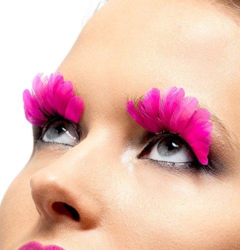 Fever Women's Eyelashes Neon Feather Contains Glue