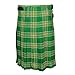 Traditional Irish Tartan Plaid Kilt FREE Flashes & Kilt Pin (Belly Button Measurements 36)