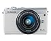 Canon EOS M100 Mirrorless Camera w/ 15-45mm Lens - Wi-Fi, Bluetooth, and NFC Enabled (White)