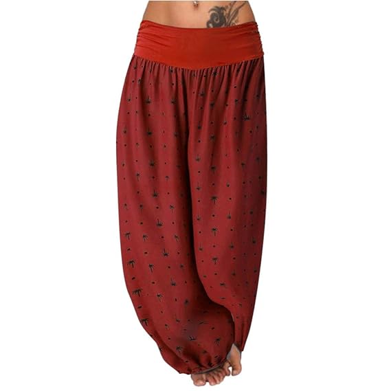 Luckycat Pantalones De Estilo Hippie De Mujer Vendimia Del Estilo