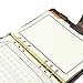 EzSos A5 Paper, A5 Refill Paper, Loose Leaf Binder Notebook with Label, Personal Agenda, Refills 6 Hole Lined Filler Paper for A5, 8.4 X 6.1 Inches, 106 Sheets/212 Pages, Beige
