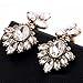 Art Deco Flapper Antique Vintage Style Diamond Rhinestone Dangle Earrings