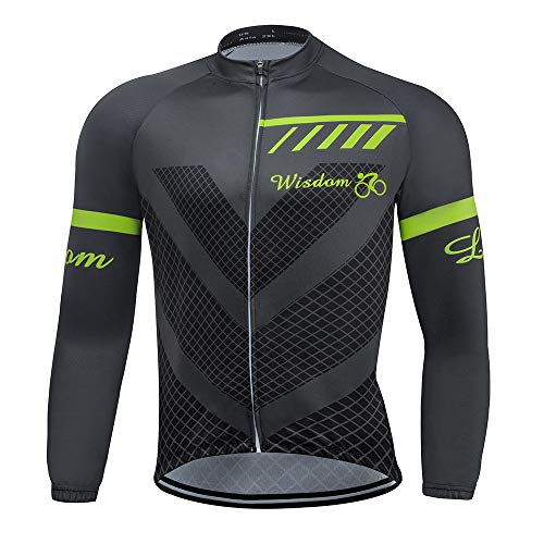 Men's Cycling Jersey Set MTB Bike Clothing Set Road Bicycle Shirts 3D Padded Shorts Quick-Dry Outdoor Riding Sportswear Grey Green - Thumbnail 2