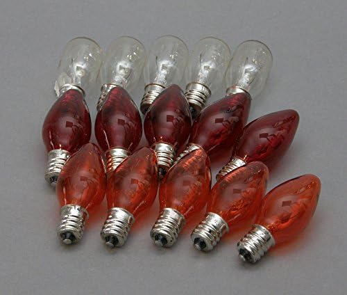 18 Pack Himalayan Salt Lamp Bulbs 15 Watts - Red, Amber and Clear
