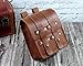 LXFF Mens Genuine Leather Belt Pouch Fanny Pack Waist Bag Bum Bags for Men Vintage Brown Large