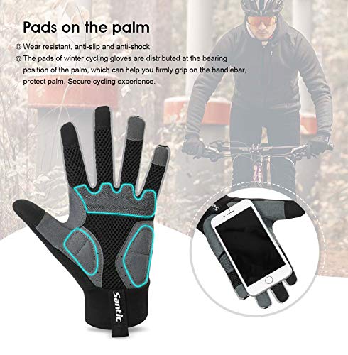 image for Santic Cycling Gloves - Motorcycle/Mountain Bike - Full-Finger Workout